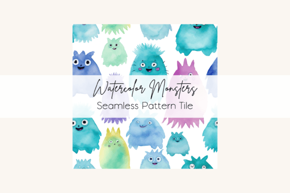 Download Rainbow Monster Seamless Pattern Tile - Seamless pattern tile Collection