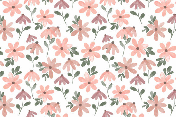 Download Watercolor Floral Seamless Pattern Tile - Seamless pattern tile Collection