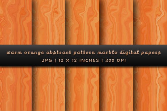 Download Warm Orange Abstract Pattern Marble - Orange Collection