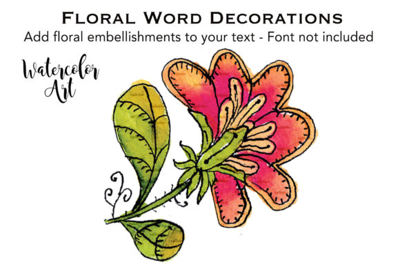 Download Watercolor Flower Orange 6 Petals - Orange Collection