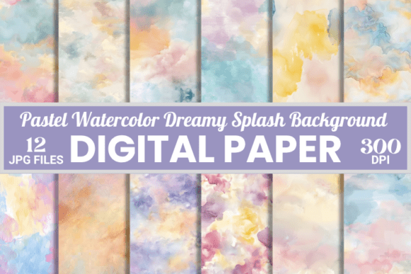 Download Pastel Watercolor Splash Backgrounds - Premium Resources
