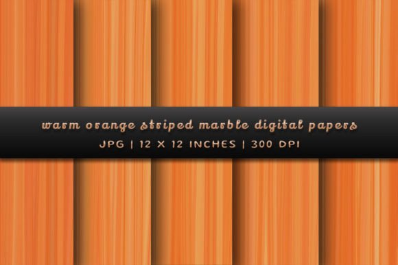 Download Warm Orange Striped Marble Backgrounds - Orange Collection